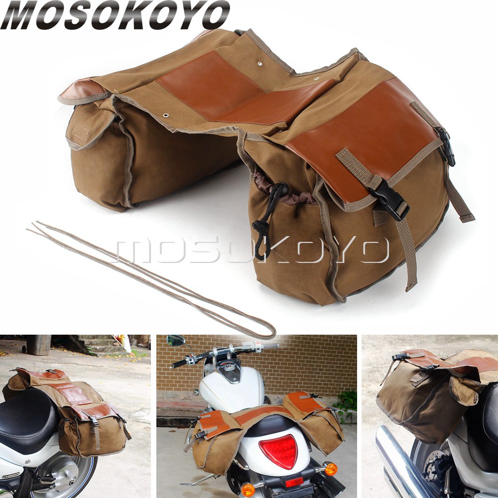 Motorcycle Gear Backpack - دراجة نارية السرج حقيبة الأمتعة قماش